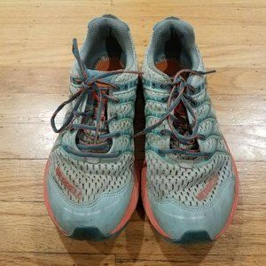 Merrell J598172 Women's Trail Running Sneakes Blue Surf/Tiger Lilly Size 9